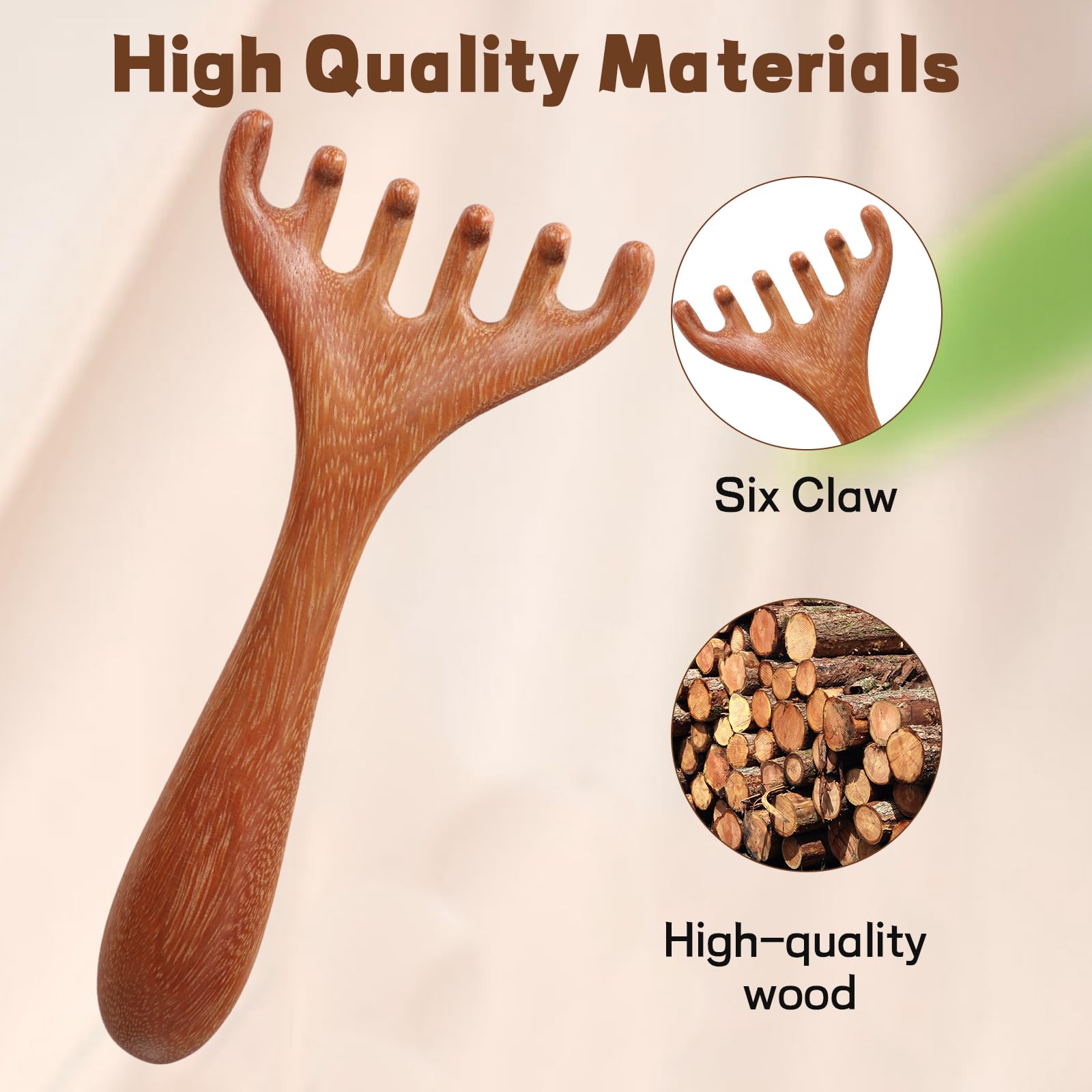 PKRFCJ gift-ready wooden massage set for wellness and self-care