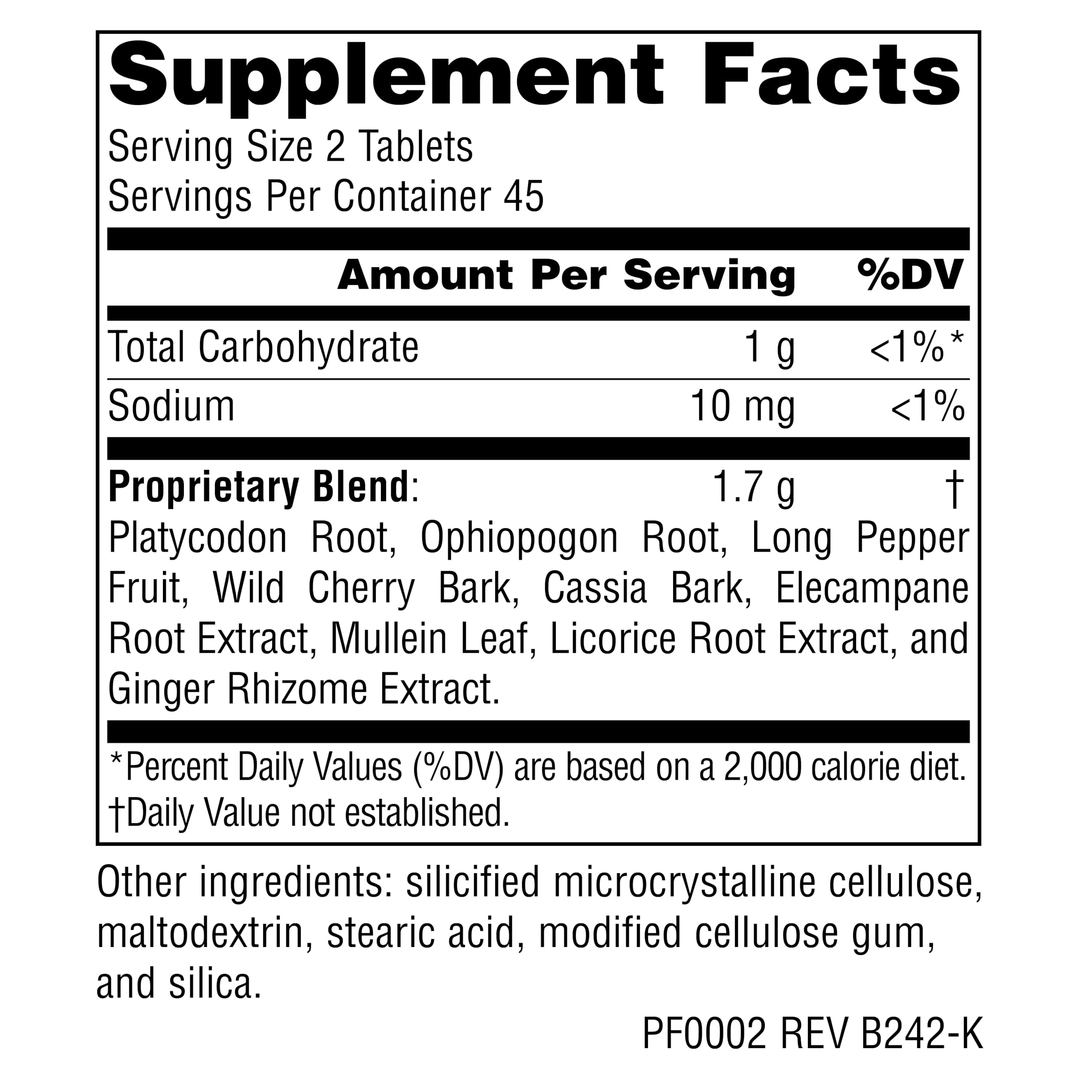 Planetary Herbals Mullein Lung Complex capsules shown for easy dosing