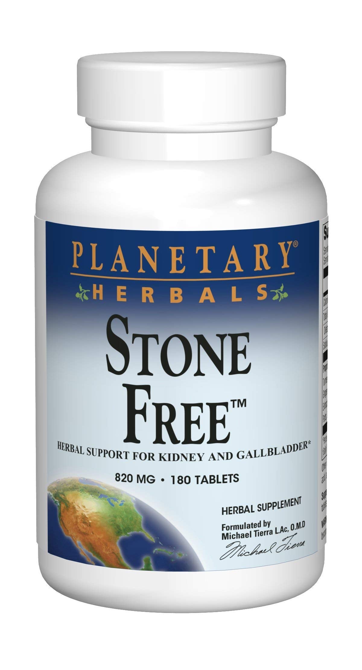 Planetary Herbals Stone Free bottle front—capsules for kidney and gallbladder support.