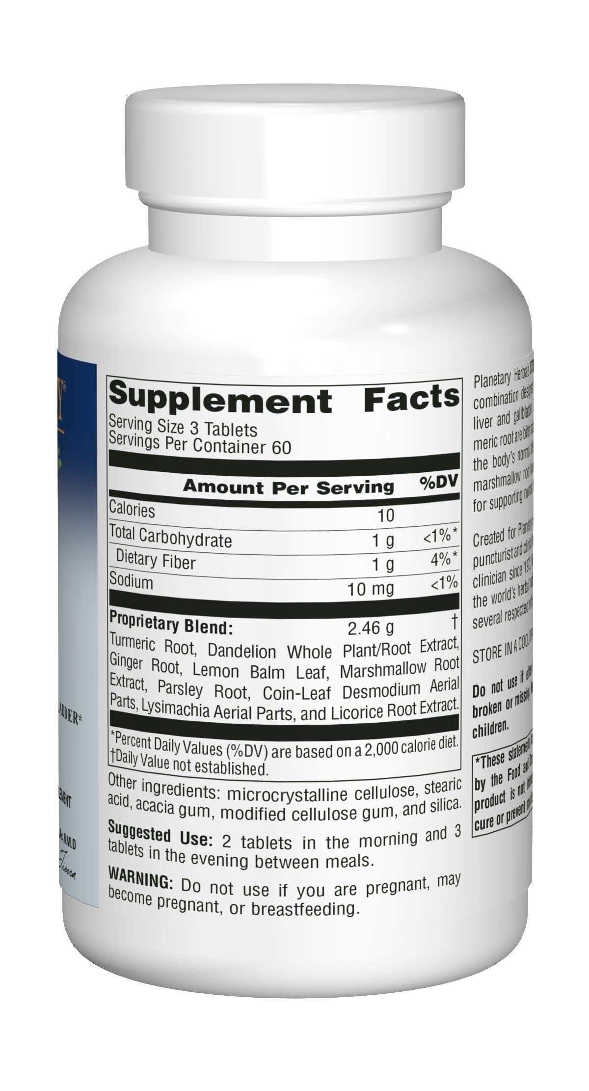 Planetary Herbals Stone Free tablets in a cup—easy daily support for digestion.