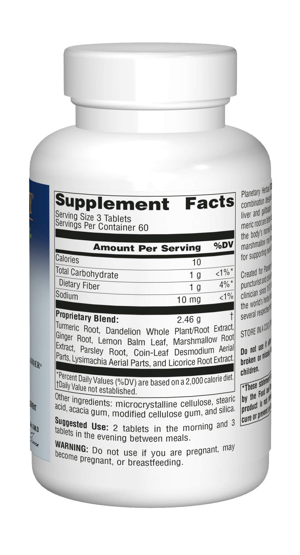 Planetary Herbals Stone Free tablets in a cup—easy daily support for digestion.