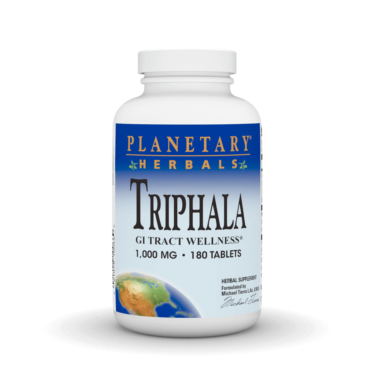 Planetary Herbals Triphala internal cleanser bottle for gentle GI support and regularity