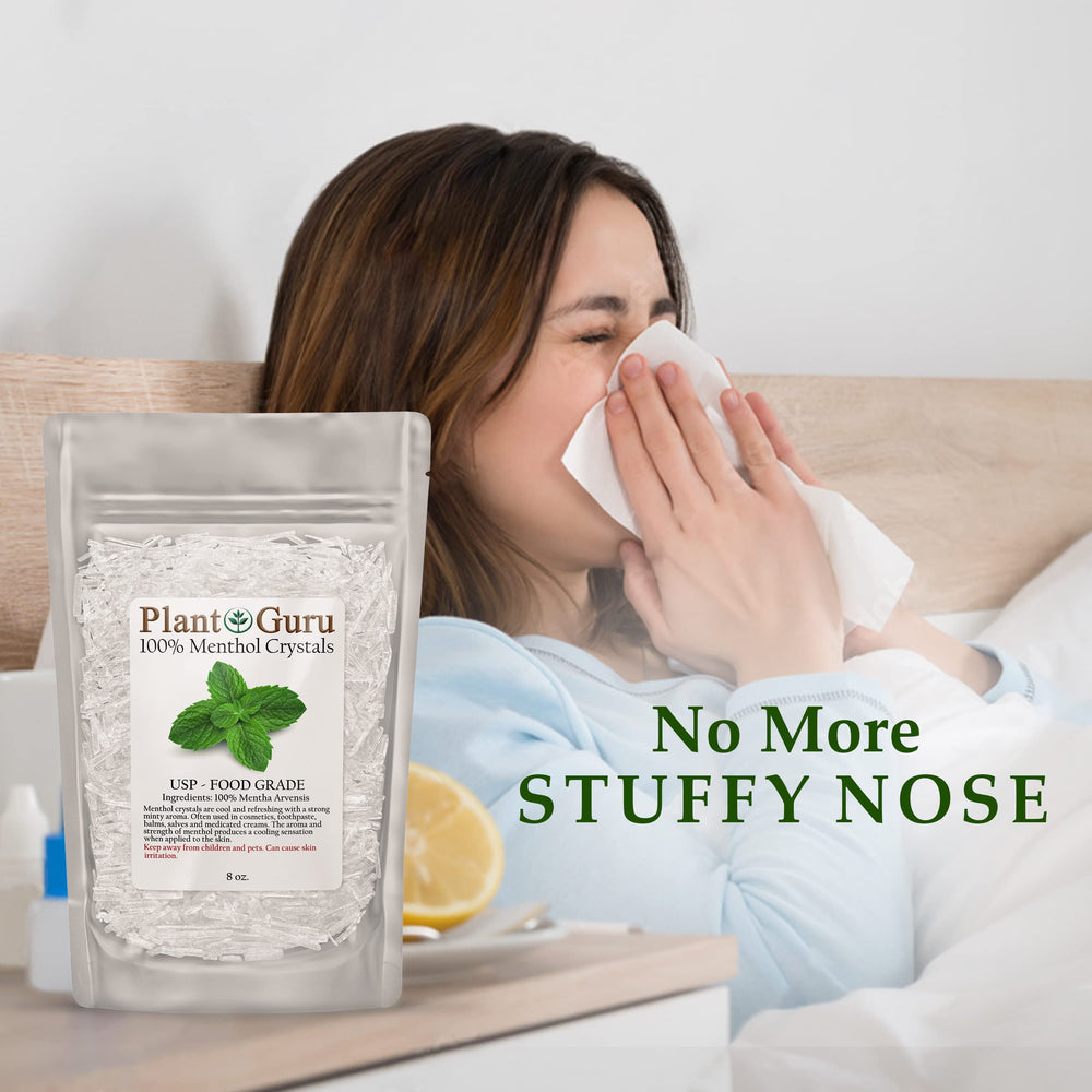 Aromatherapy diffusion with minty notes using Plant Guru crystals.