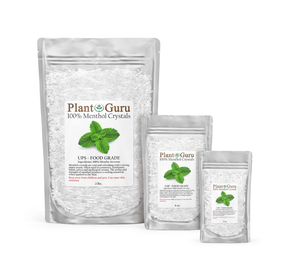 Plant Guru menthol crystals for diffusers and refreshing spaces.
