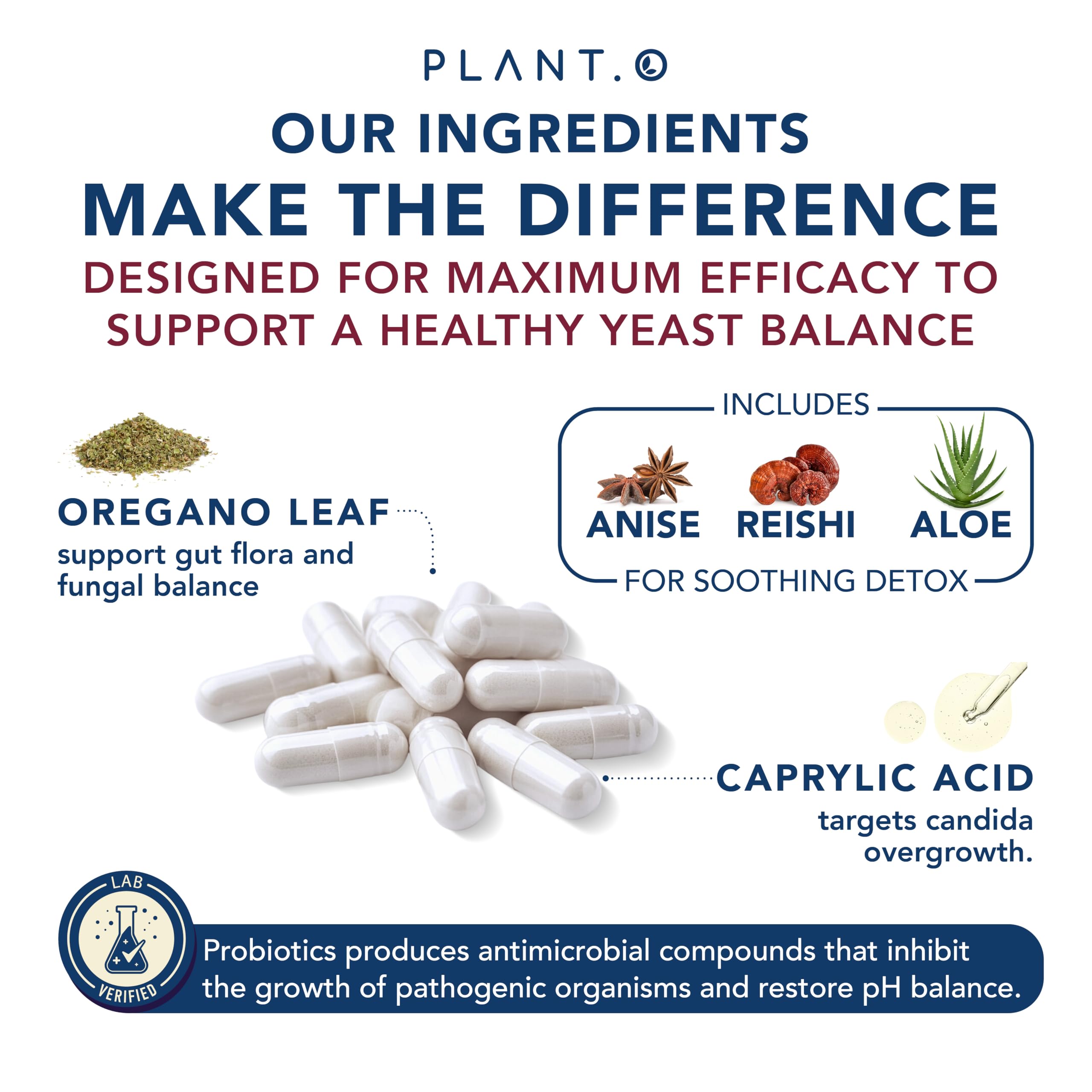 Plant.O Nutrition candida cleanse label with GMP manufacturing emphasis
