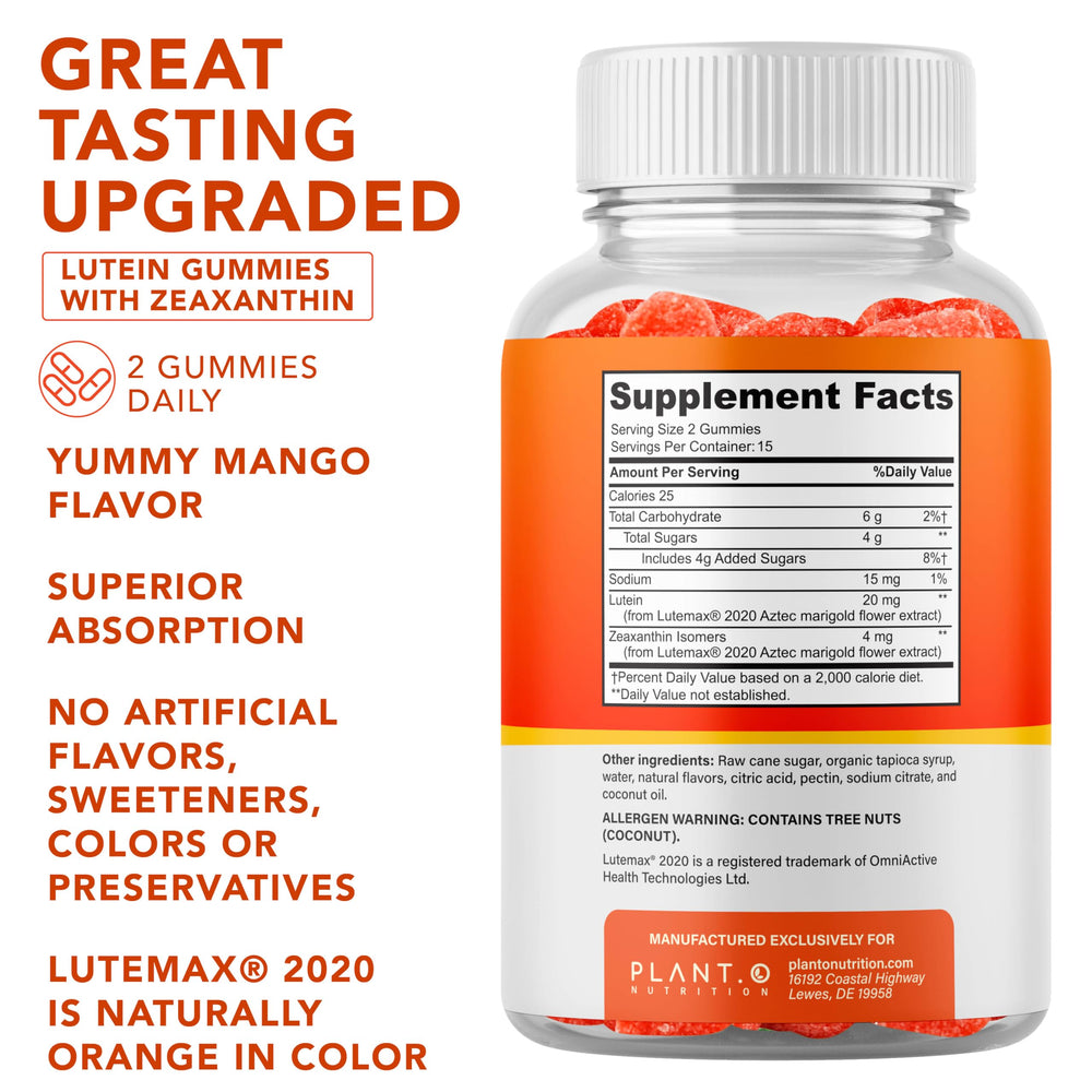 Bottle back shows vegan, gluten free formula and GMP manufacturing details.