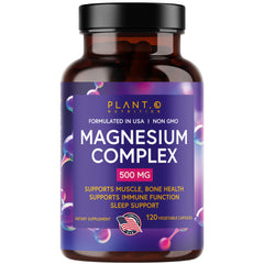 Plant.O Nutrition premium magnesium capsules close-up for daily balance