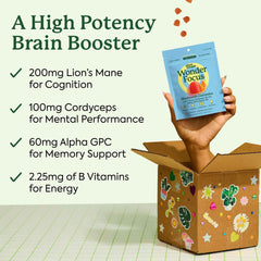 Plant People WonderFocus gummies pack-shot emphasizing citrus flavor and vegan formula