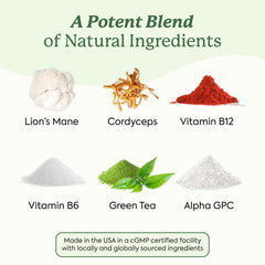 Plant People WonderFocus label highlights Lion’s Mane and Cordyceps benefits