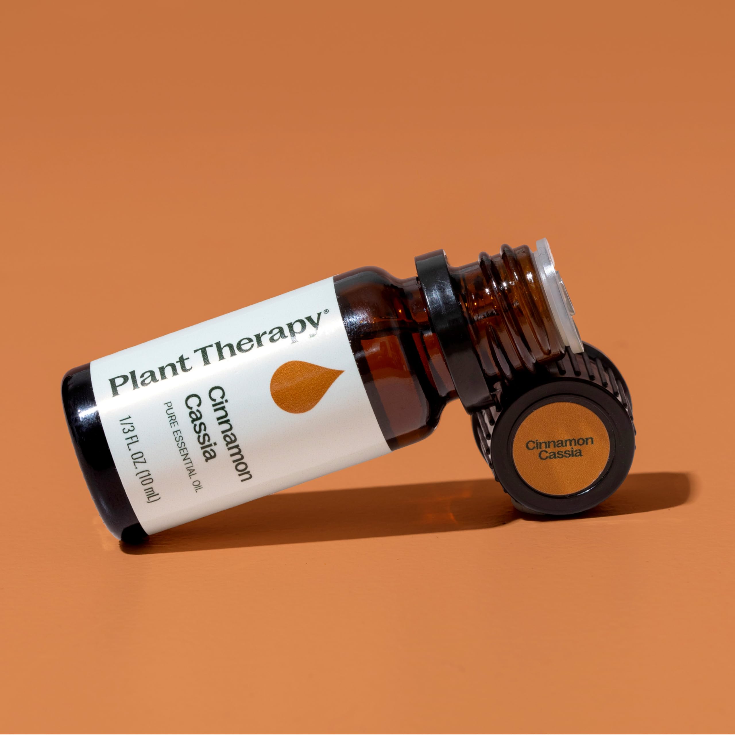 Plant Therapy Cinnamon Cassia label close-up with purity
