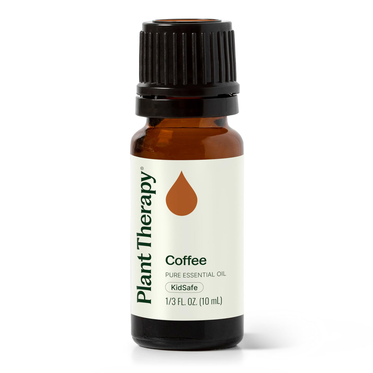 Plant Therapy Coffee oil bottle for diffuser use and energizing aroma.
