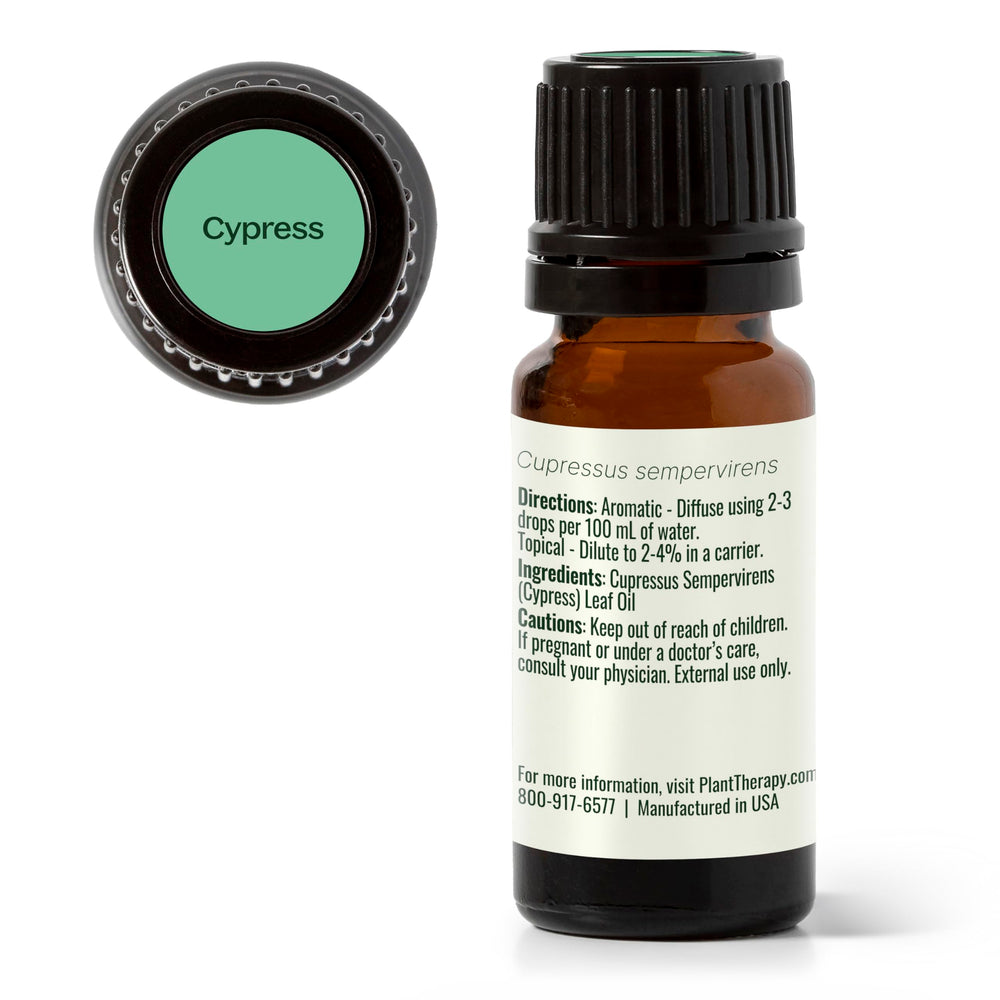 Plant Therapy Cypress Oil supports mood with aromatic calm