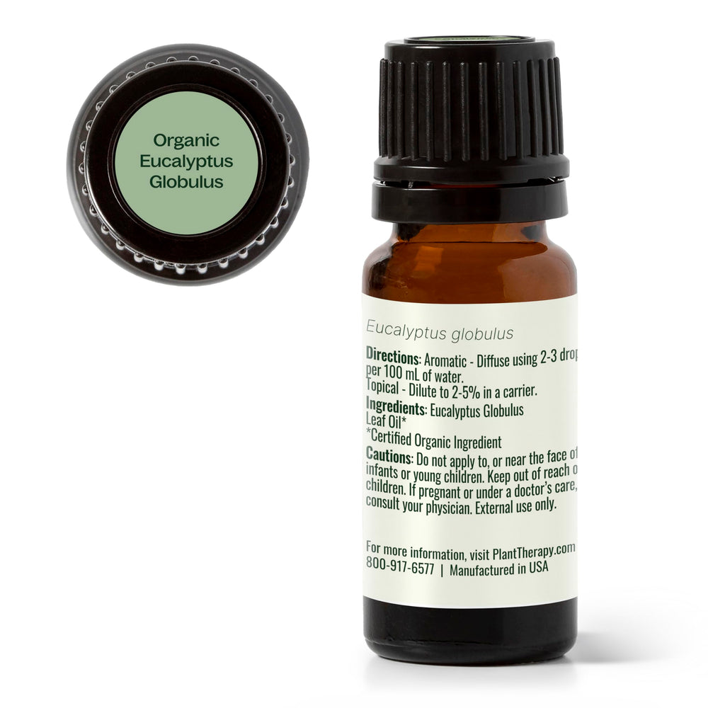 Plant Therapy eucalyptus globulus usage tips image with safe dilution guidance