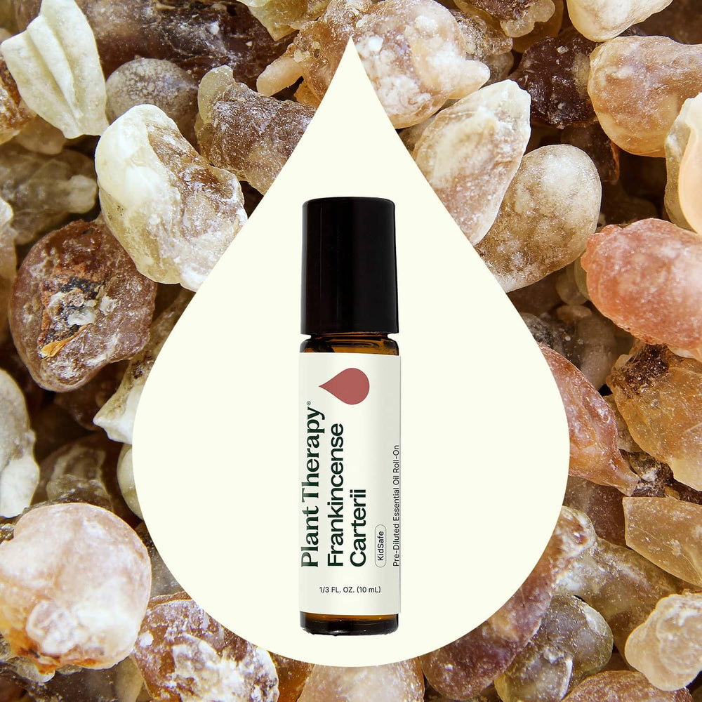 Plant Therapy Frankincense Carterii roll-on, aplicación rápida para cuidado diario de la piel.