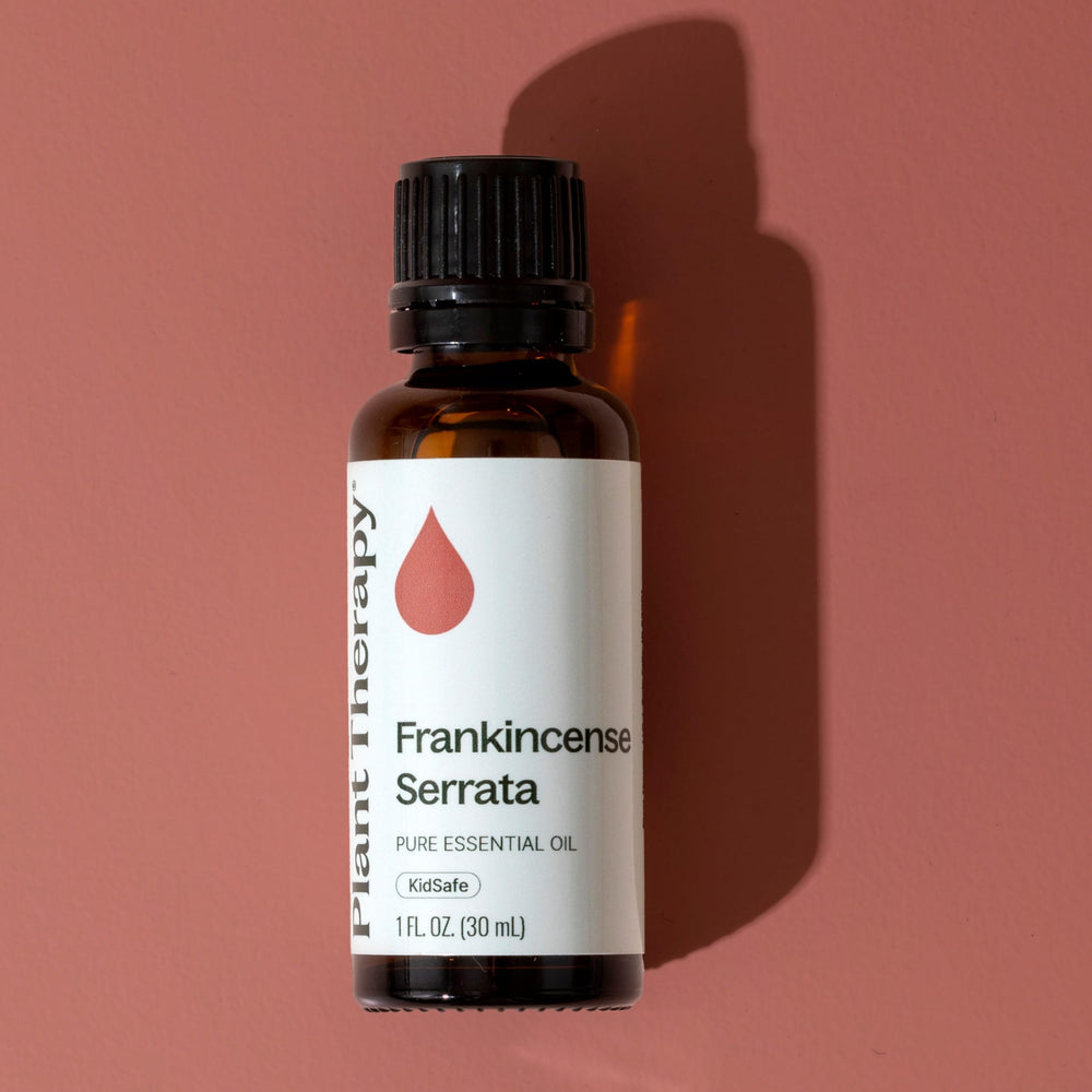 GC-MS certificate for Plant Therapy Frankincense Serrata confirms testing.