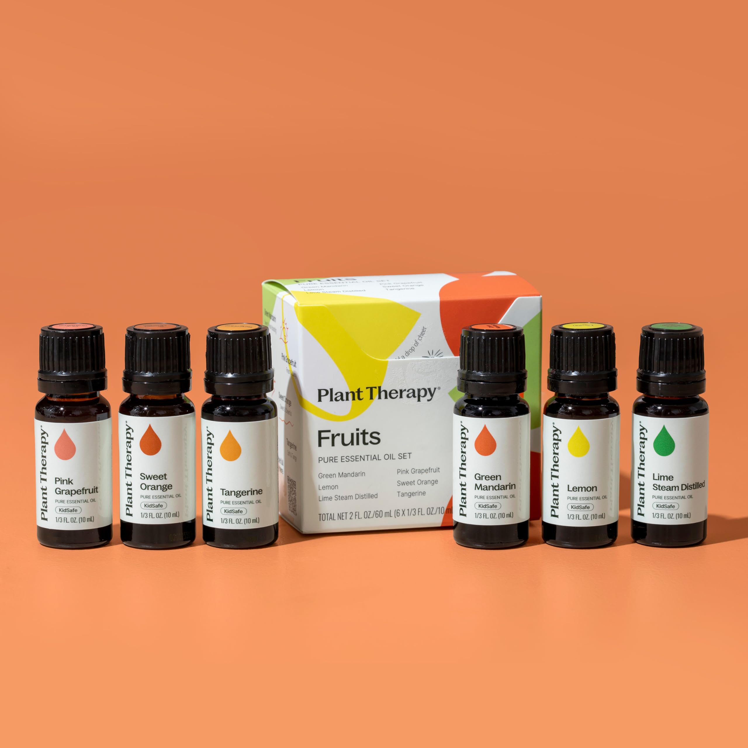 Plant Therapy Lemon essential oil bottle with crisp zest ideal for cleaning blends and diffusers