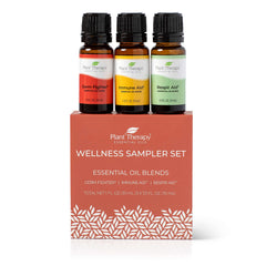 Plant Therapy Germ Fighter bottle ready to diffuse for seasonal wellness