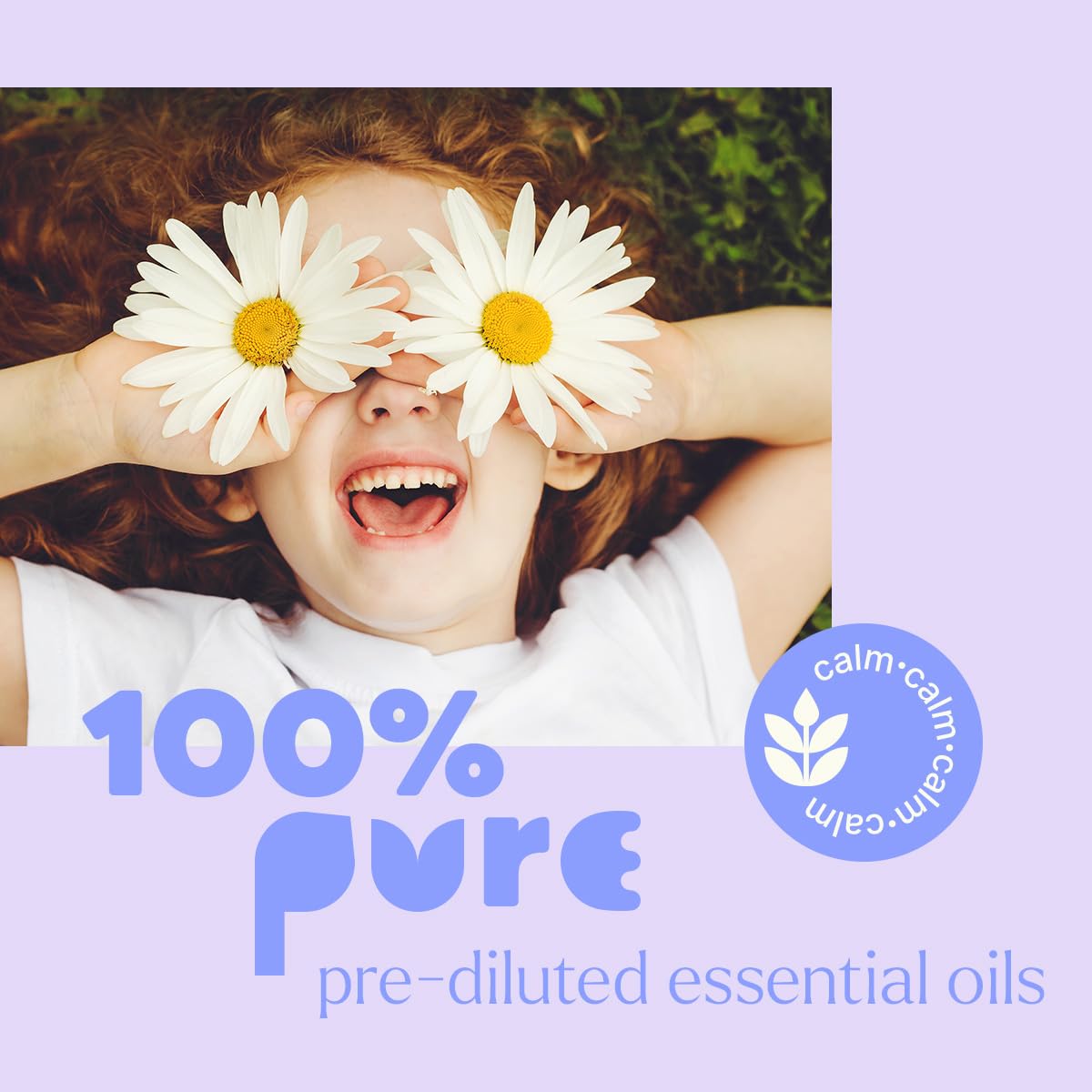 Plant Therapy KidSafe Calming The Child lavender details imply relaxing aroma.