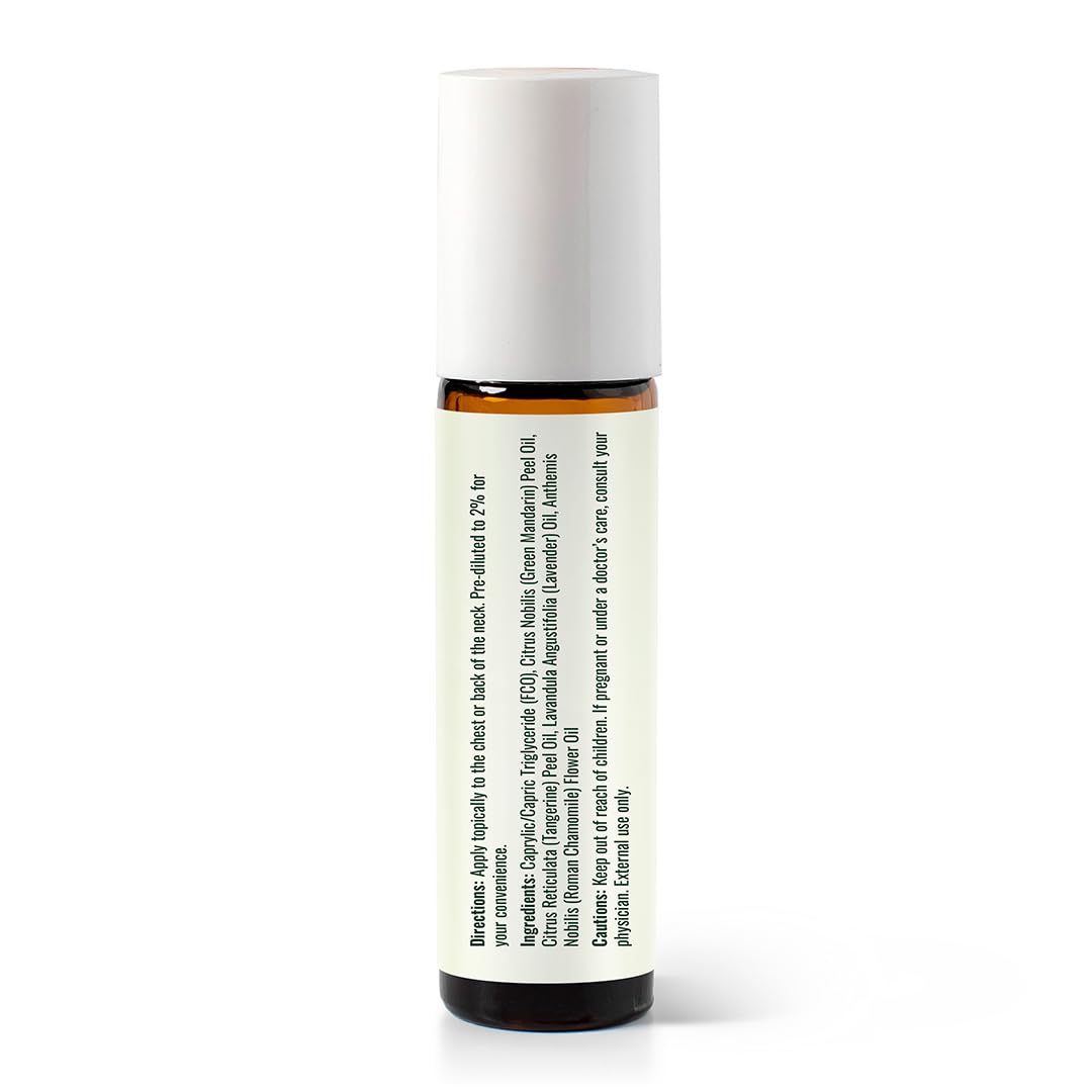 Plant Therapy KidSafe Calming The Child tangerine scent conveys gentle calm.