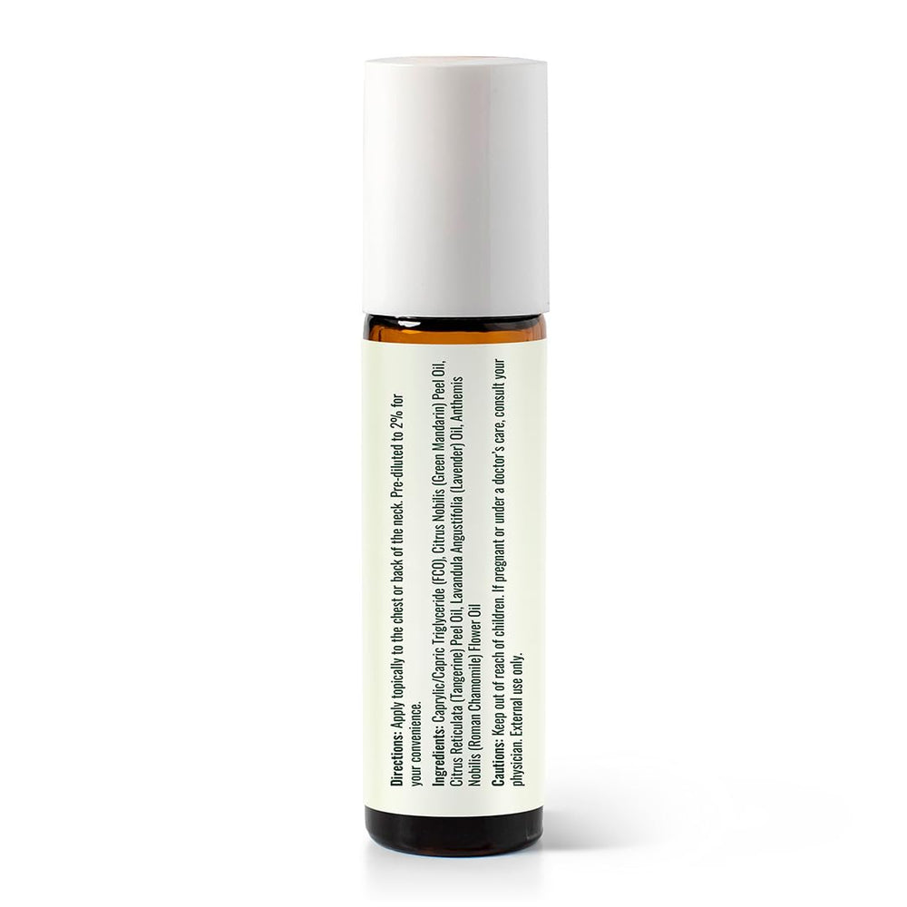Plant Therapy KidSafe Calming The Child tangerine scent conveys gentle calm.