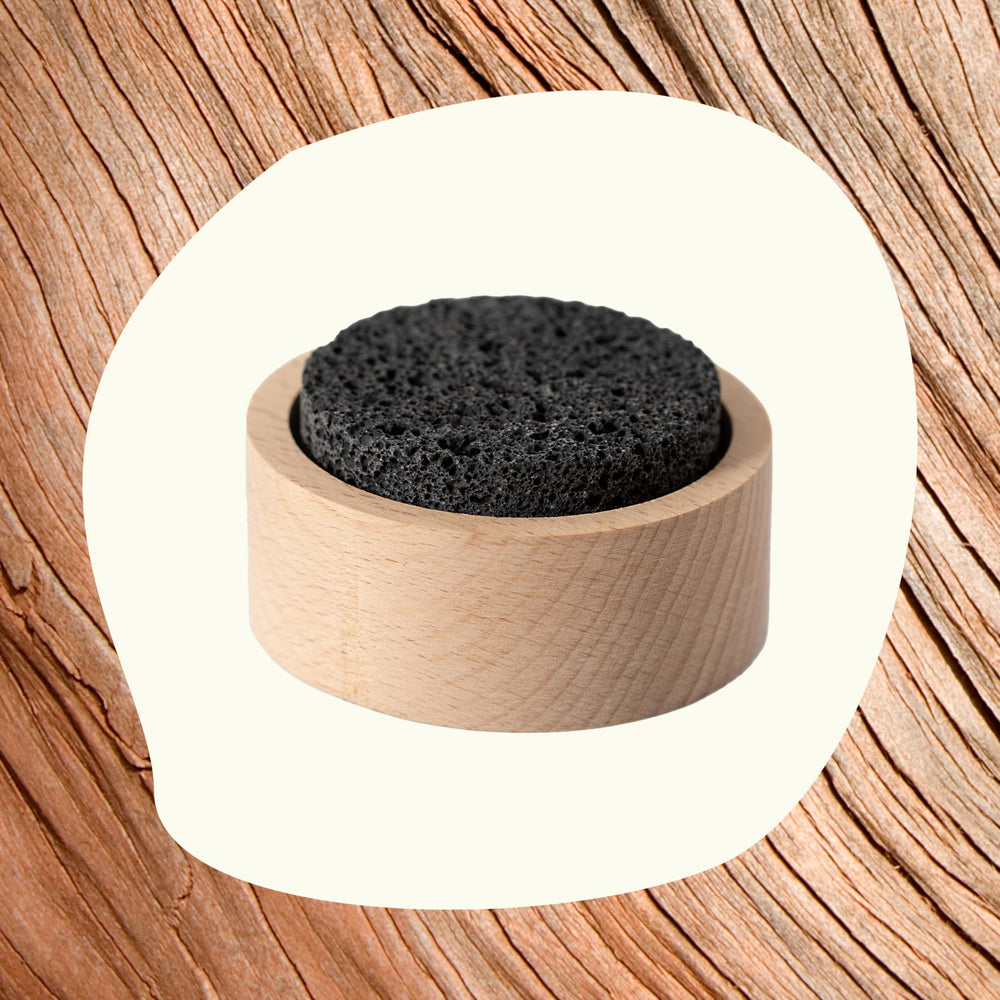 Plant Therapy lava rock diffuser in office for small-space fragrance