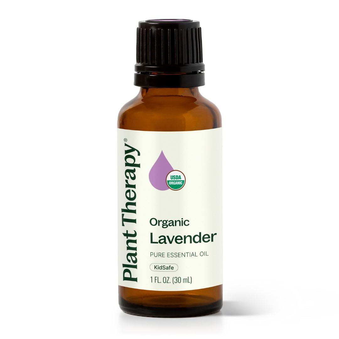 Plant Therapy lavender oil bottle ready for diffusion and topical care.
