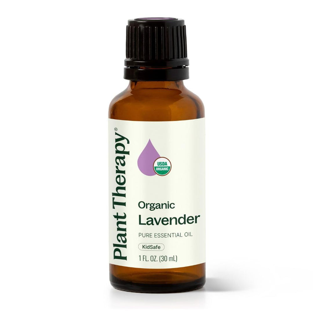 Plant Therapy lavender oil bottle ready for diffusion and topical care.