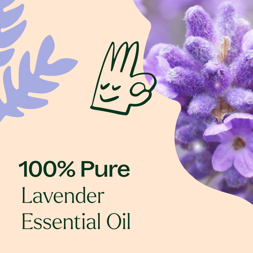 Plant Therapy diffuser in a cozy bedroom spreading lavender aroma.
