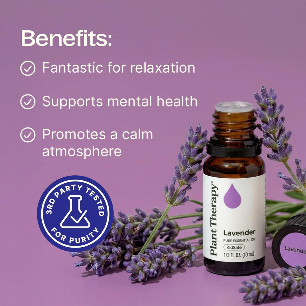 Plant Therapy Lavender Oil in a diffuser creating a peaceful evening.