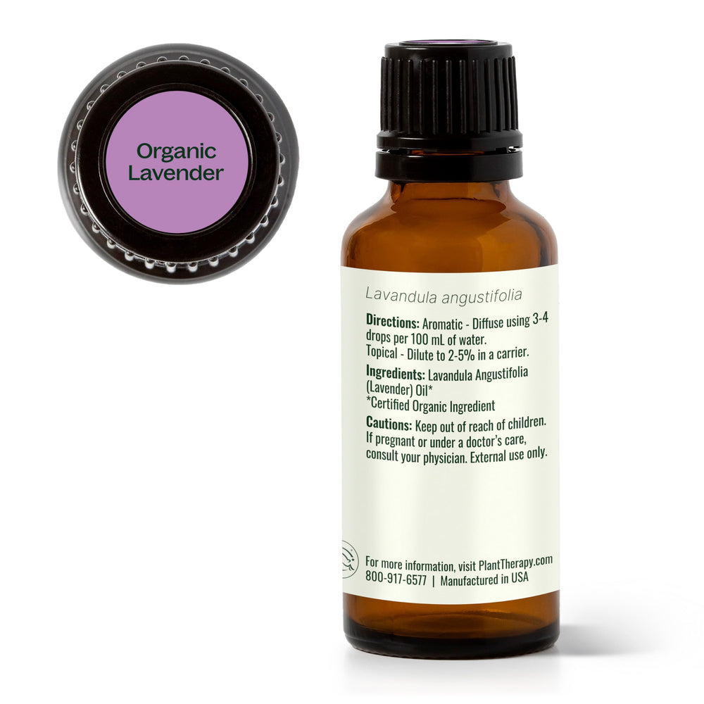 Plant Therapy lavender oil topical application on skin.
