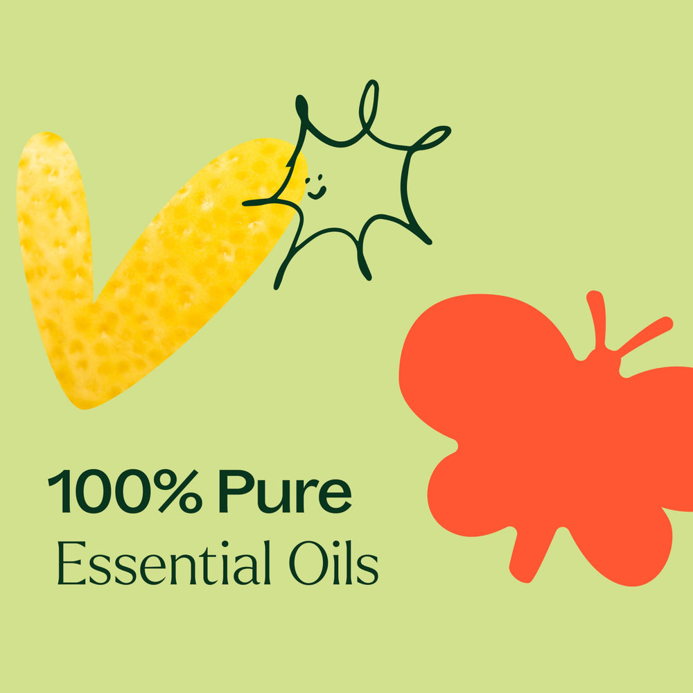 Plant Therapy lemon oil bottle for bright aroma and cleansing blends.