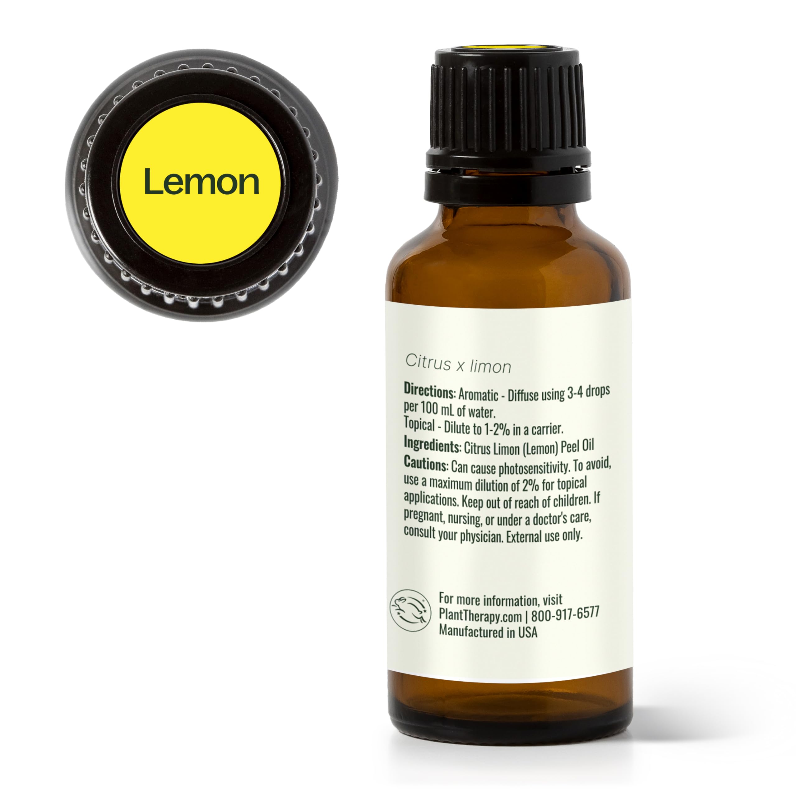 Plant Therapy Lemon Oil suitable for skin-care blends