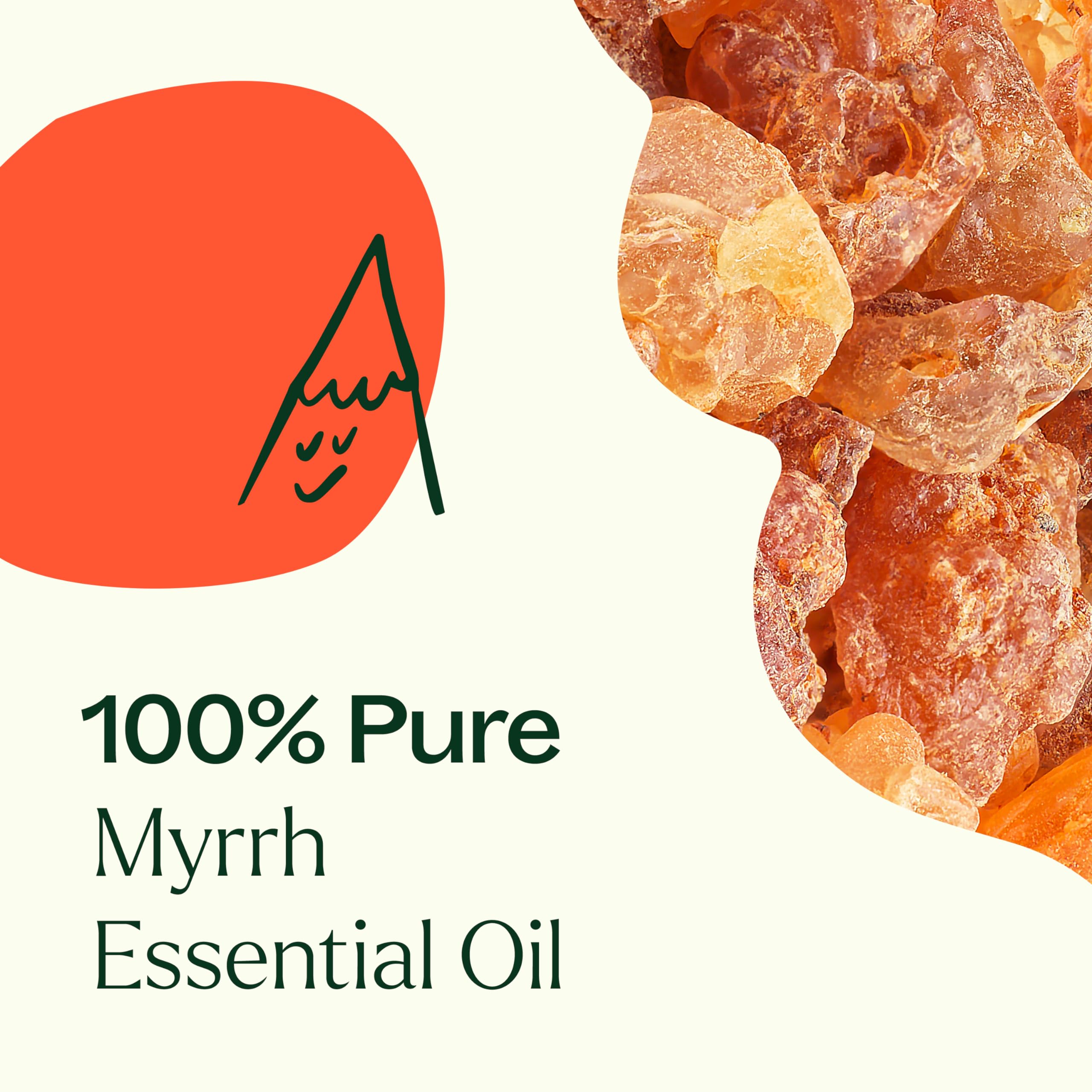 Plant Therapy Myrrh oil packaging on white background