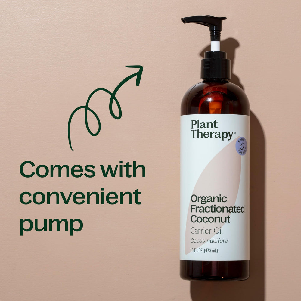 Plant Therapy Organic Fractionated Coconut Oil for aromatherapy blends.