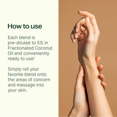 Plant Therapy Pain Support Rapid Relief bottle with pre-diluted blend for easy application.