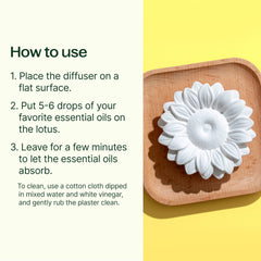Plant Therapy Passive Sunflower Diffuser showing natural wood base for elegant decor.