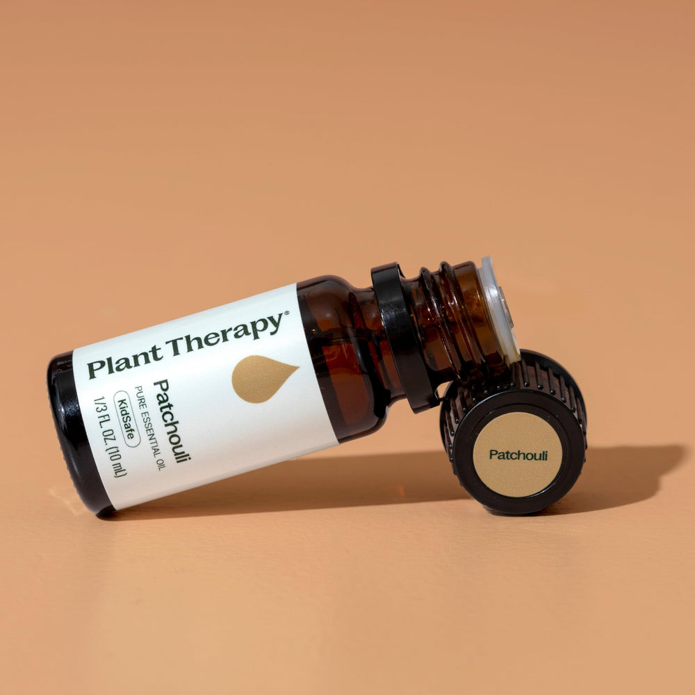 Plant Therapy Patchouli oil diffuser use to create a grounding ambiance in any room.