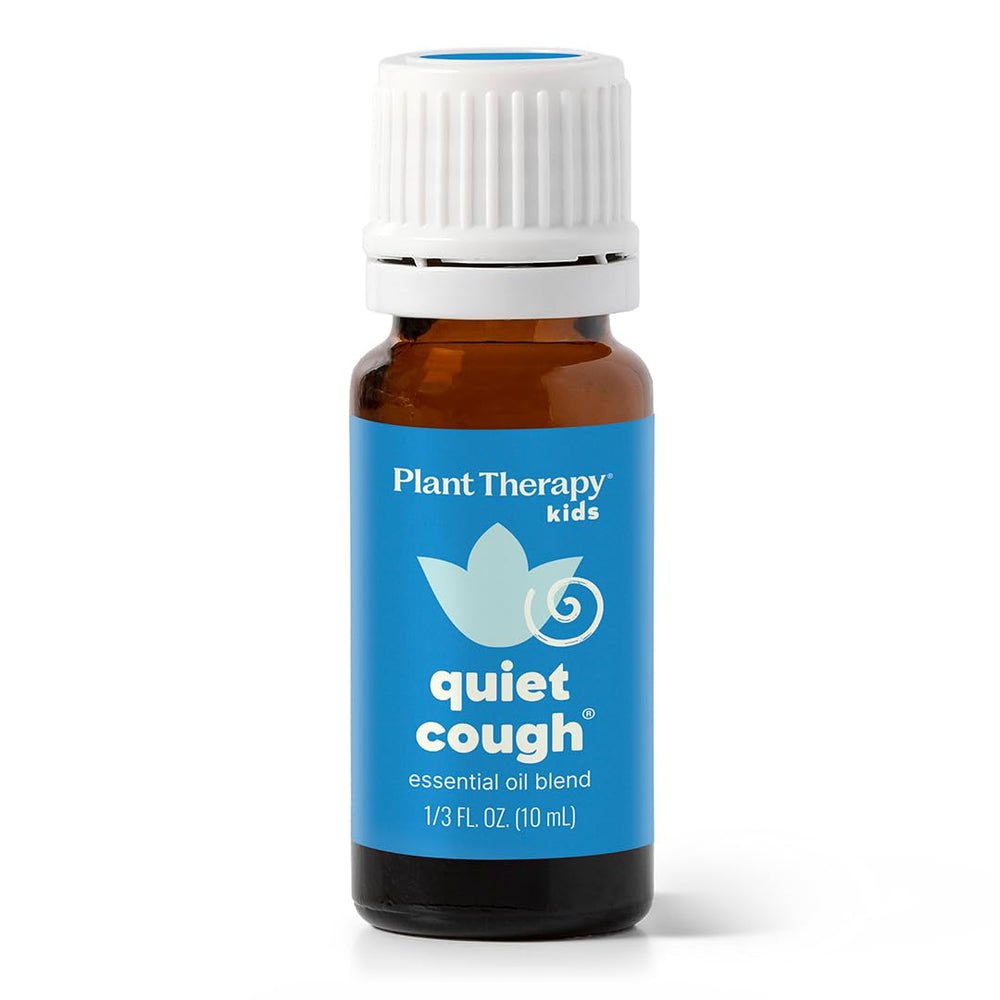 Roll-on application of Plant Therapy Quiet Cough for direct chest use.