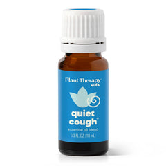 Roll-on application of Plant Therapy Quiet Cough for direct chest use.