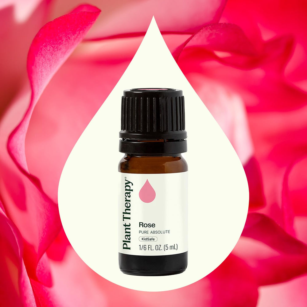 Plant Therapy Rose Absolute in a bath for a soothing, fragrant experience.