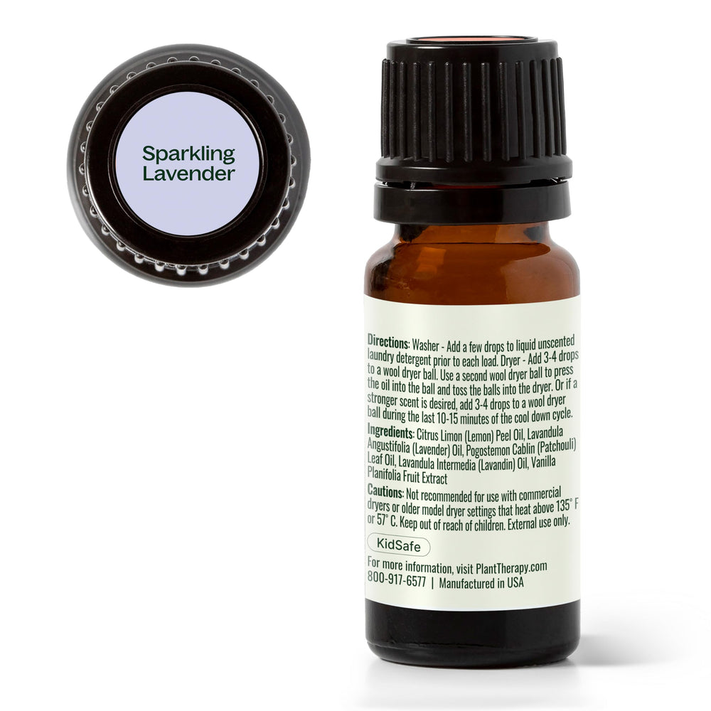Plant Therapy Sparkling Lavender, agua de lavado que deja olor limpio en prendas.