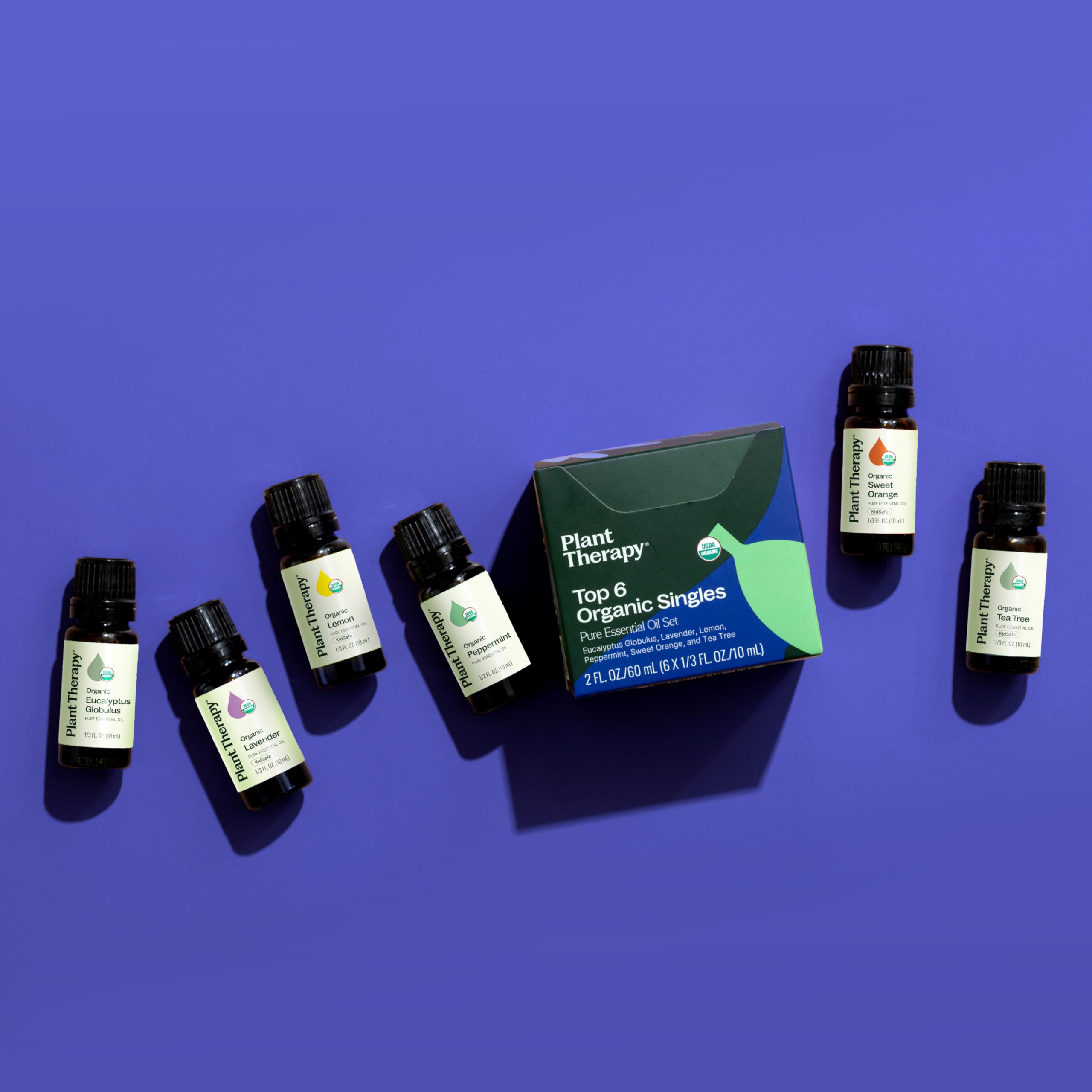 USDA organic certification stamp associated with Plant Therapy oils.