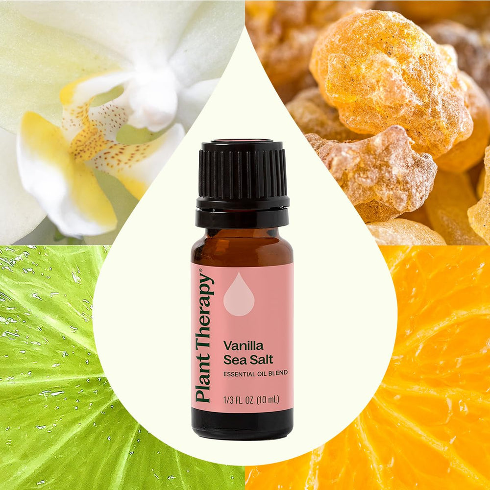 Plant Therapy Vanilla Sea Salt body oil mix for silky, fragrant skin.