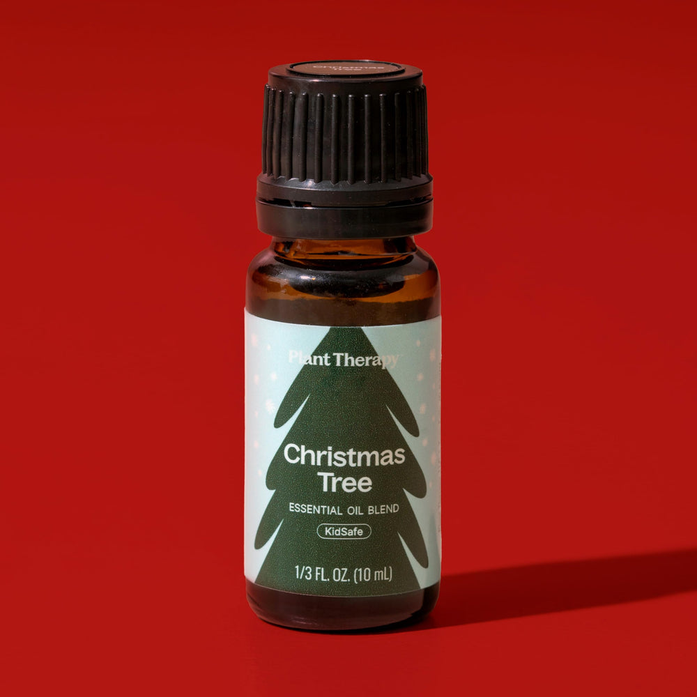 Plant Therapy winter holiday mood diffuser image for cozy, inviting spaces