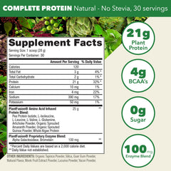 PlantFusion Complete vegan protein powder scoop illustrating precise serving size.
