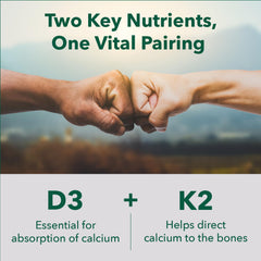 PlantFusion D3 K2 capsules close-up showing vegan D3 and K2 benefits.