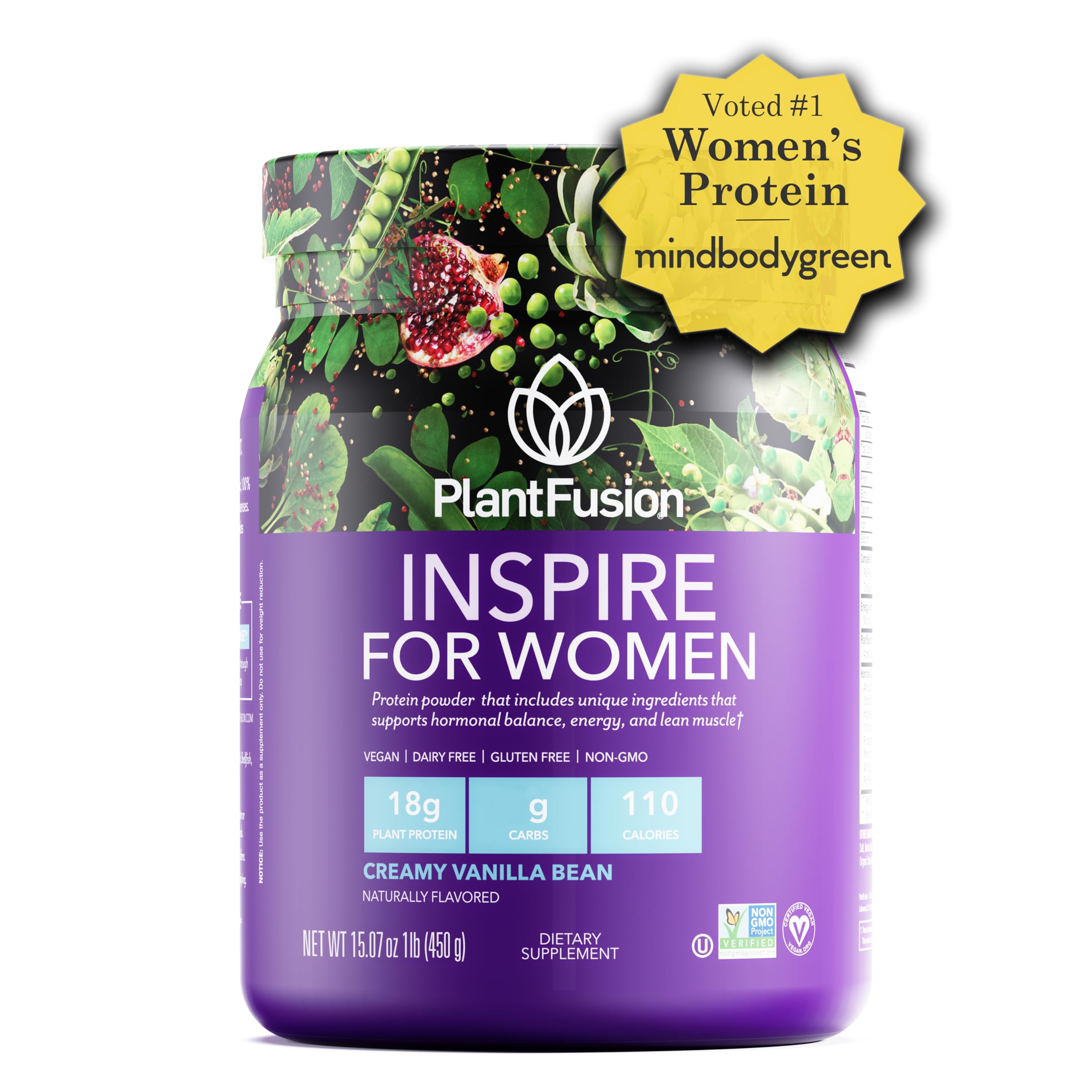 PlantFusion Inspire Women nature-friendly formula supports clean vegan protein for daily routines