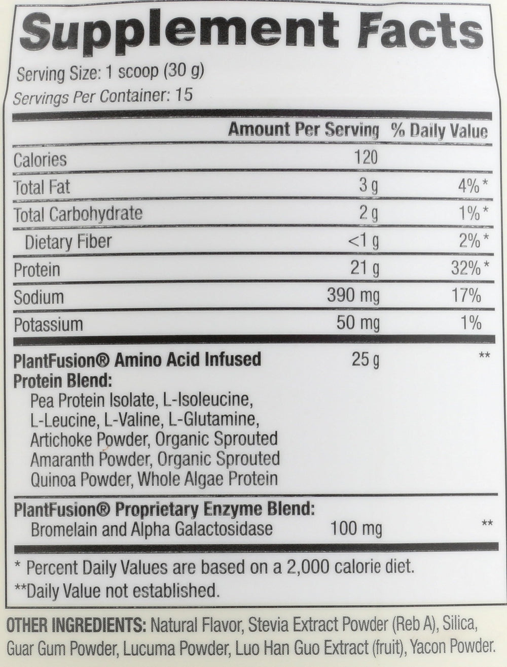 Natural Flavor Pure blend shown for a tasty, clean shake.