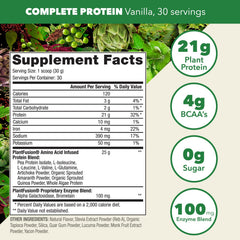 PlantFusion Vanilla Bean powder close-up, delivering smooth naturally delicious shakes.
