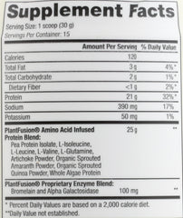 Close-up of PlantFusion vanilla bean powder with a smooth texture.